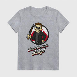 Женская футболка Vault boy - terminator