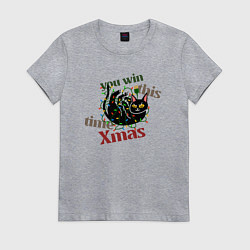 Женская футболка Ты победило в этот раз, Рождество