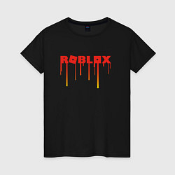 Женская футболка Roblox градиент с подтеками