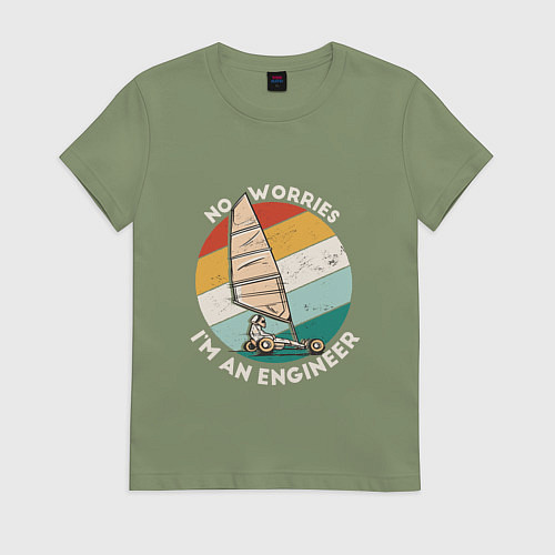 Женская футболка Не беспокойтесь, я инженер / Авокадо – фото 1