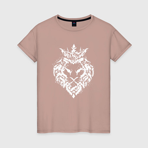 Женская футболка Король улиц / Пыльно-розовый – фото 1