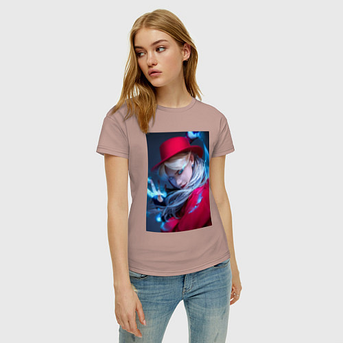 Женская футболка Felix fan art No Easy / Пыльно-розовый – фото 3