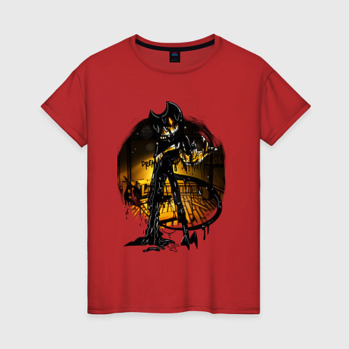Женская футболка Бенди демон / Красный – фото 1