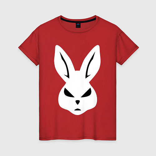 Женская футболка Evil bunny head / Красный – фото 1