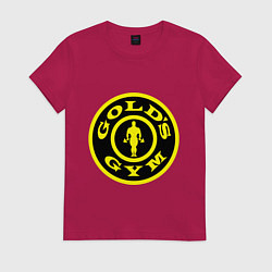 Футболка хлопковая женская Golds GYM, цвет: маджента
