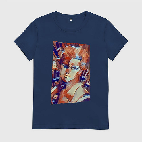 Женская футболка Йошикаге Кира - серийный убийца / Тёмно-синий – фото 1