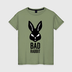 Женская футболка Bad rabbit