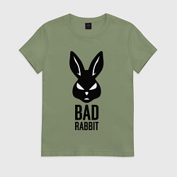 Женская футболка Bad rabbit