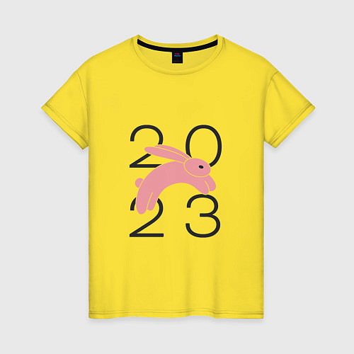 Женская футболка Jump 2023 / Желтый – фото 1