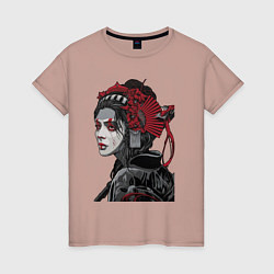 Женская футболка Sad samurai