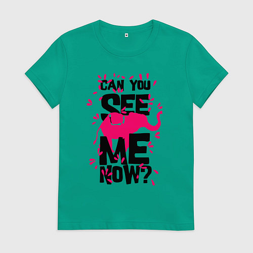 Женская футболка Неужели ты меня не видишь / Зеленый – фото 1
