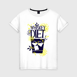 Женская футболка Виски диета