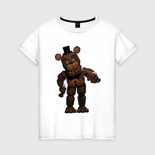 Женская футболка Фредди сломан / Белый – фото 1