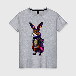 Женская футболка Кролик в шубе