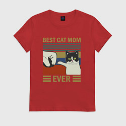 Женская футболка Лучшая мама котика на свете