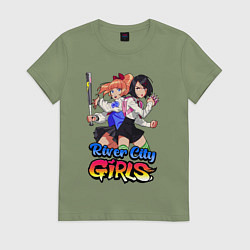 Женская футболка River city girls - Misako and Kyoko