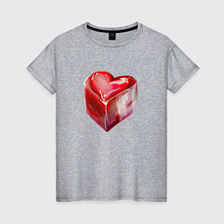 Женская футболка Большое сердце