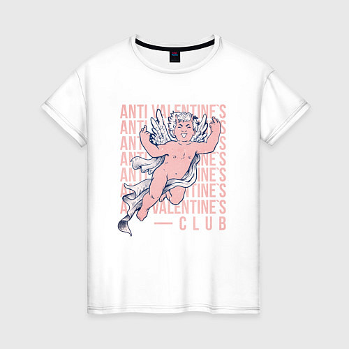Женская футболка Club Anti valentines / Белый – фото 1