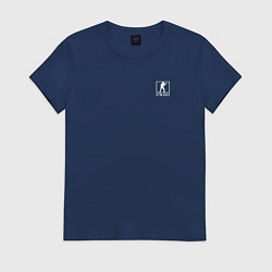 Футболка хлопковая женская CS:GO - AWP -4 on Mirage Graffiti, цвет: тёмно-синий