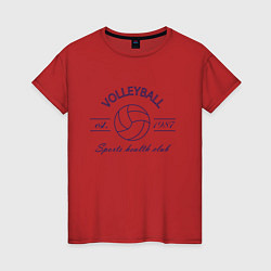 Женская футболка Клуб любителей игры в волейбол