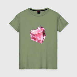 Женская футболка Рубиновое сердце