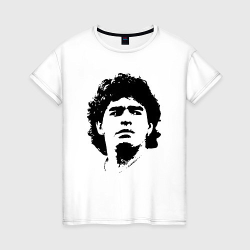 Женская футболка Face Maradona / Белый – фото 1