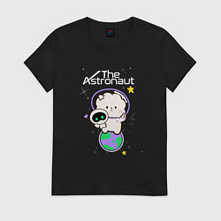 Футболка хлопковая женская The Astronaut - Jin, цвет: черный