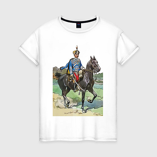 Женская футболка Генерал 13-го гусарского Нарвского полка / Белый – фото 1