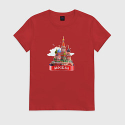 Женская футболка Москва Кремль