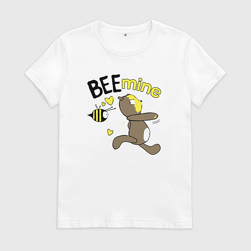 Женская футболка Би майн / Белый – фото 1