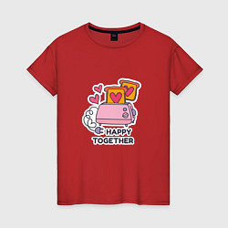 Женская футболка Happy together