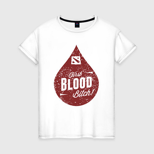 Женская футболка Dota blood / Белый – фото 1