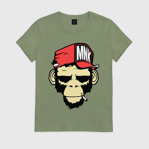 Женская футболка Monkey Swag / Авокадо – фото 1