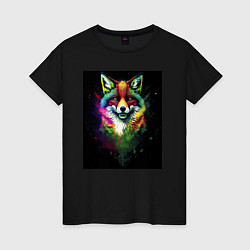 Женская футболка Colorful Fox