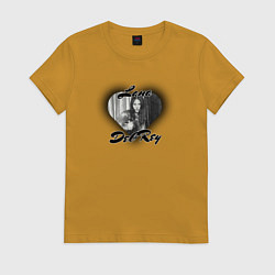 Женская футболка Lana Del Rey black heart