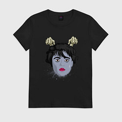 Женская футболка Wednesday зомби art