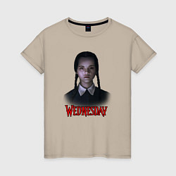 Женская футболка Wednesday horror