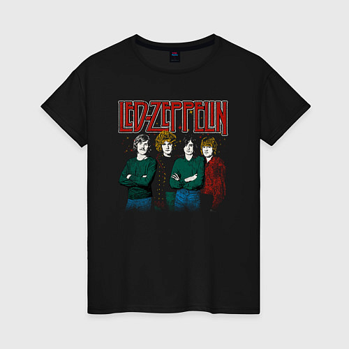 Женская футболка Led Zeppelin винтаж / Черный – фото 1