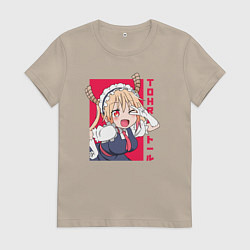 Женская футболка Тору дракон горничная