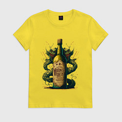 Женская футболка Зеленый змий