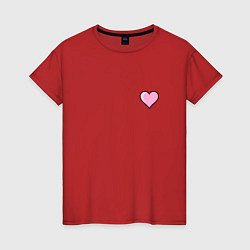 Женская футболка Влюбленное сердце - мини