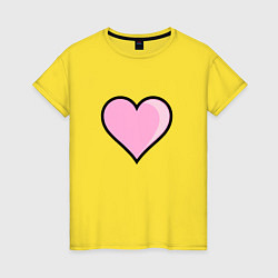 Женская футболка Большое влюбленное сердце