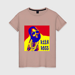 Женская футболка Рик Росс поп-арт