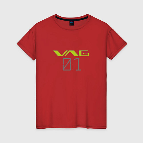 Женская футболка VAG Evangelion style / Красный – фото 1