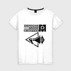 Женская футболка Depeche mode new wave