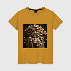 Женская футболка Девушка гриб