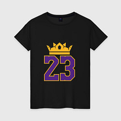 Женская футболка Король Джеймс 23