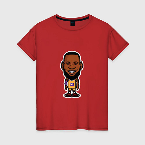 Женская футболка Lakers - James / Красный – фото 1