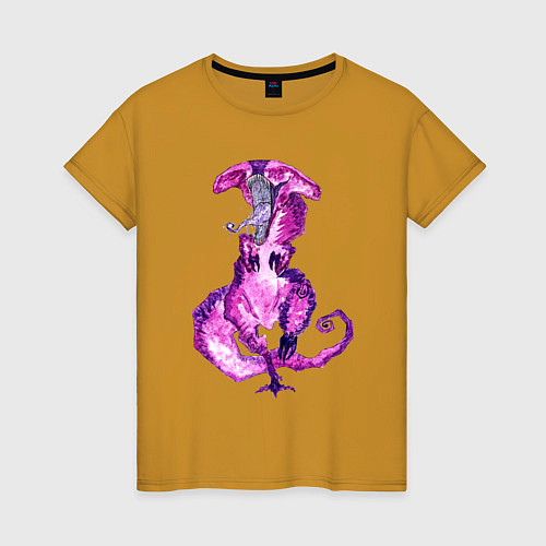 Женская футболка Dota 2 Курьер Faceless Rex / Горчичный – фото 1