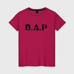 Женская футболка B A P black logo